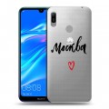 Полупрозрачный дизайнерский пластиковый чехол для Huawei Y6 (2019) Москва