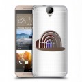 Полупрозрачный дизайнерский силиконовый чехол для HTC One E9+ Москва