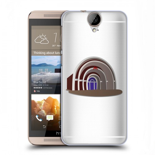 Полупрозрачный дизайнерский силиконовый чехол для HTC One E9+ Москва
