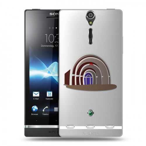 Полупрозрачный дизайнерский пластиковый чехол для Sony Xperia S Москва