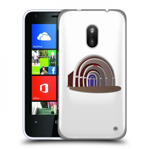 Полупрозрачный дизайнерский пластиковый чехол для Nokia Lumia 620 Москва
