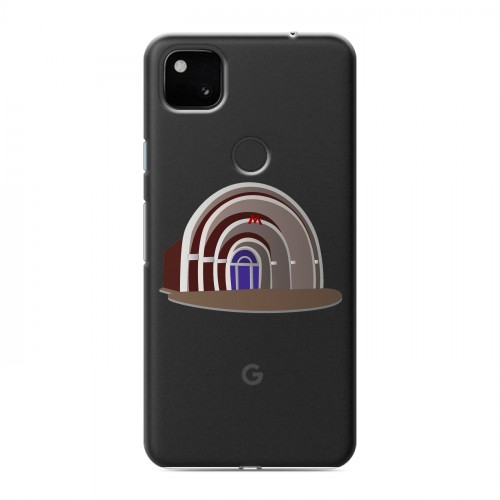 Полупрозрачный дизайнерский пластиковый чехол для Google Pixel 4a Москва