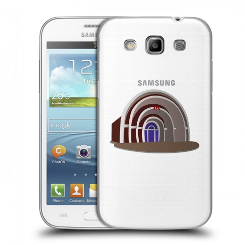 Полупрозрачный дизайнерский пластиковый чехол для Samsung Galaxy Win Москва