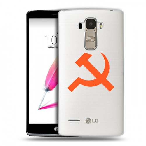 Полупрозрачный дизайнерский силиконовый чехол для LG G4 Stylus Москва