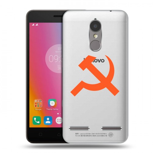 Полупрозрачный дизайнерский силиконовый чехол для Lenovo K6 Москва