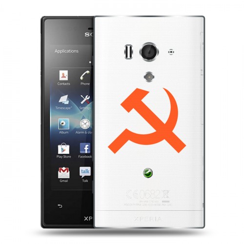 Полупрозрачный дизайнерский пластиковый чехол для Sony Xperia acro S Москва