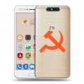 Полупрозрачный дизайнерский пластиковый чехол для ZTE Blade V8 Москва