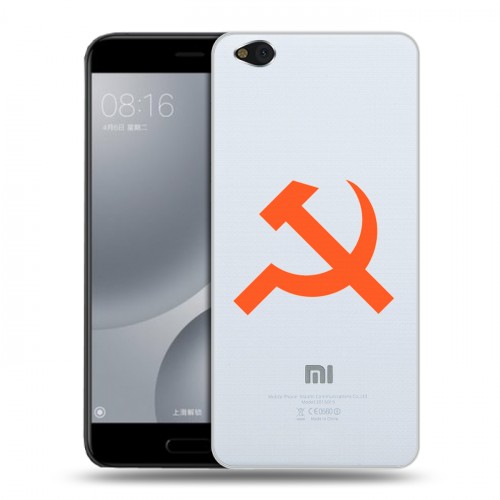 Полупрозрачный дизайнерский пластиковый чехол для Xiaomi Mi5C Москва