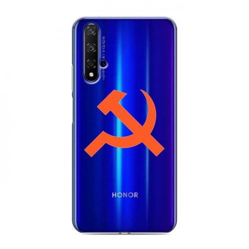 Полупрозрачный дизайнерский силиконовый чехол для Huawei Honor 20 Москва