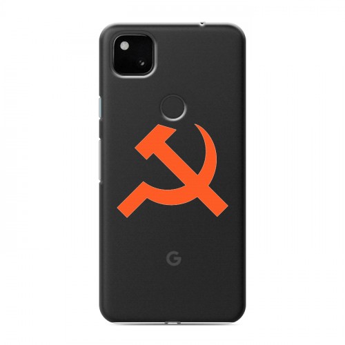 Полупрозрачный дизайнерский пластиковый чехол для Google Pixel 4a Москва