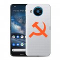 Полупрозрачный дизайнерский пластиковый чехол для Nokia 8.3 Москва