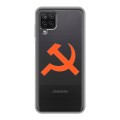 Полупрозрачный дизайнерский силиконовый чехол для Samsung Galaxy A12 Москва