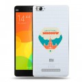 Полупрозрачный дизайнерский пластиковый чехол для Xiaomi Mi4i Москва