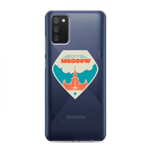 Полупрозрачный дизайнерский пластиковый чехол для Samsung Galaxy A02s Москва