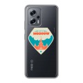 Полупрозрачный дизайнерский пластиковый чехол для Xiaomi Poco X4 GT Москва