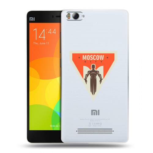 Полупрозрачный дизайнерский пластиковый чехол для Xiaomi Mi4i Москва