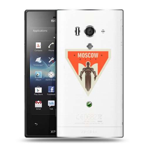 Полупрозрачный дизайнерский пластиковый чехол для Sony Xperia acro S Москва