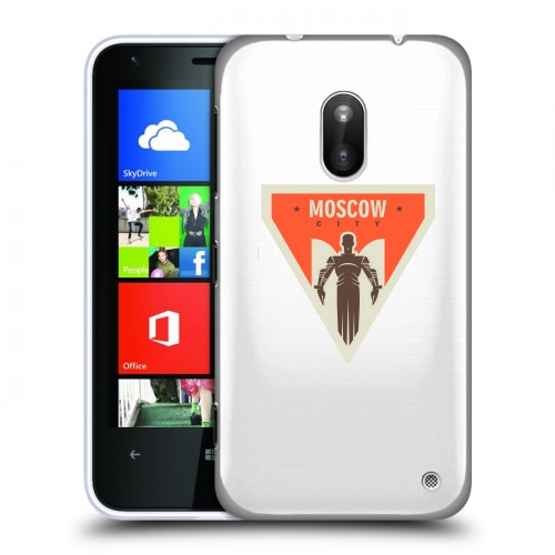 Полупрозрачный дизайнерский пластиковый чехол для Nokia Lumia 620 Москва