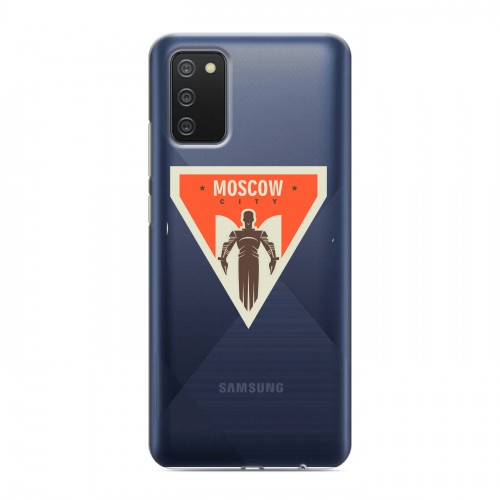 Полупрозрачный дизайнерский пластиковый чехол для Samsung Galaxy A02s Москва