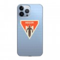 Полупрозрачный дизайнерский силиконовый чехол для Iphone 13 Pro Max Москва