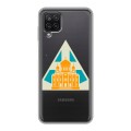 Полупрозрачный дизайнерский силиконовый чехол для Samsung Galaxy A12 Москва