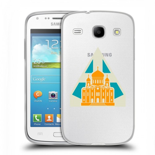 Полупрозрачный дизайнерский пластиковый чехол для Samsung Galaxy Core Москва