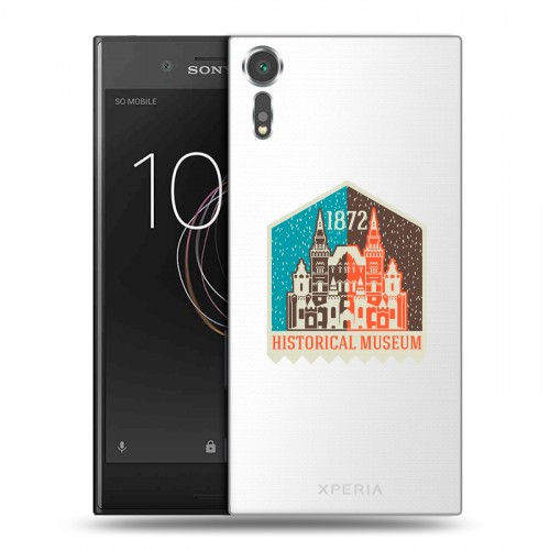 Полупрозрачный дизайнерский пластиковый чехол для Sony Xperia XZs Москва