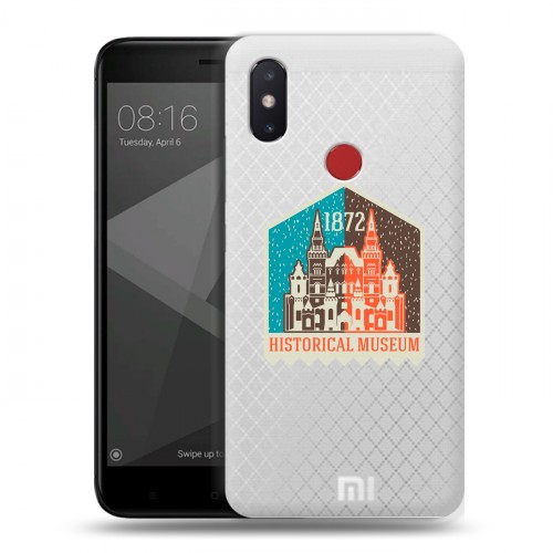 Полупрозрачный дизайнерский пластиковый чехол для Xiaomi Mi8 SE Москва