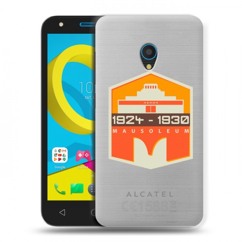Полупрозрачный дизайнерский пластиковый чехол для Alcatel U5 Москва