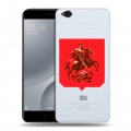 Полупрозрачный дизайнерский пластиковый чехол для Xiaomi Mi5C Москва