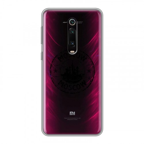 Полупрозрачный дизайнерский силиконовый чехол для Xiaomi RedMi K20 Москва