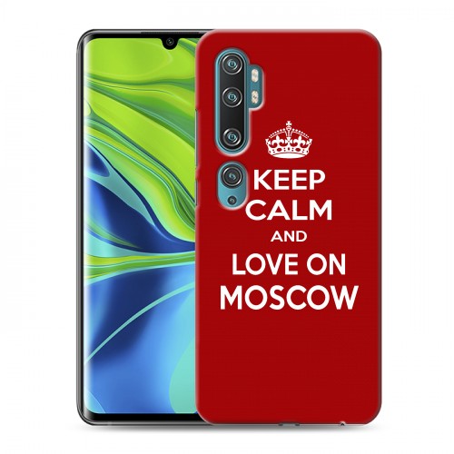 Дизайнерский силиконовый с усиленными углами чехол для Xiaomi Mi Note 10 Москва