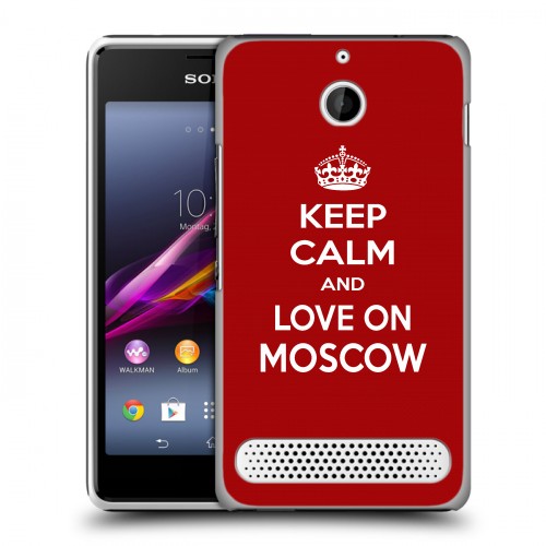 Дизайнерский силиконовый чехол для Sony Xperia E1 Москва