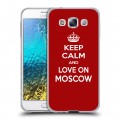 Дизайнерский пластиковый чехол для Samsung Galaxy E5 Москва