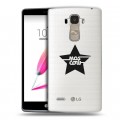 Полупрозрачный дизайнерский силиконовый чехол для LG G4 Stylus Москва