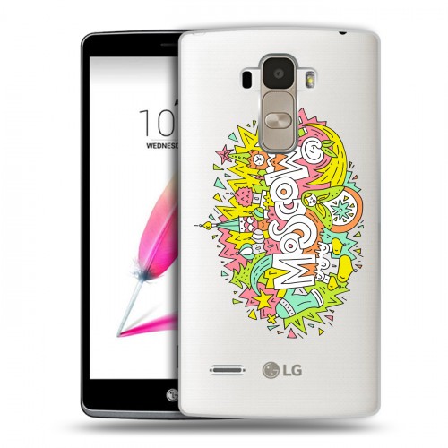 Полупрозрачный дизайнерский пластиковый чехол для LG G4 Stylus Москва