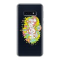 Полупрозрачный дизайнерский силиконовый чехол для Samsung Galaxy S10e Москва