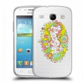 Полупрозрачный дизайнерский силиконовый чехол для Samsung Galaxy Core Москва