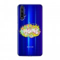 Полупрозрачный дизайнерский пластиковый чехол для Huawei Honor 20 Москва