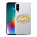 Полупрозрачный дизайнерский силиконовый чехол для Meizu 16T Москва