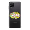 Полупрозрачный дизайнерский силиконовый чехол для Samsung Galaxy A12 Москва