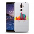 Полупрозрачный дизайнерский пластиковый чехол для Nokia 7 Plus Москва