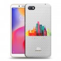 Полупрозрачный дизайнерский пластиковый чехол для Xiaomi RedMi 6A Москва