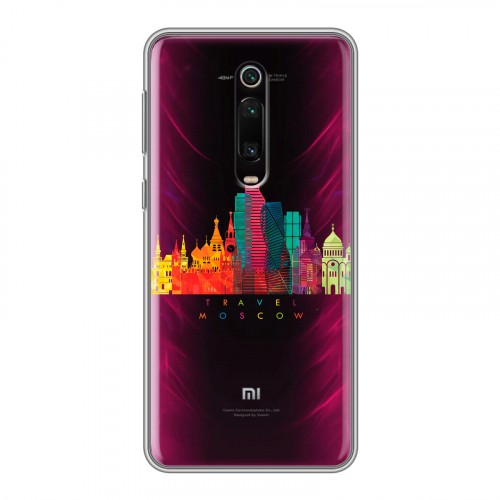 Полупрозрачный дизайнерский силиконовый чехол для Xiaomi RedMi K20 Москва