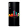 Полупрозрачный дизайнерский силиконовый чехол для Huawei Y9s Москва