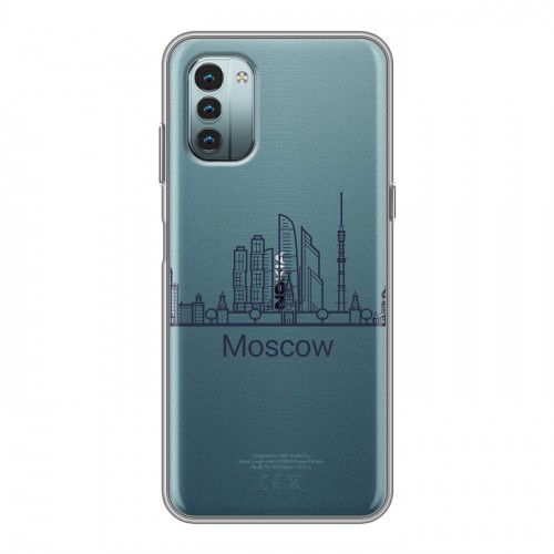 Полупрозрачный дизайнерский пластиковый чехол для Nokia G11 Москва