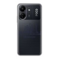 Полупрозрачный дизайнерский силиконовый чехол для Xiaomi Poco C65 Москва