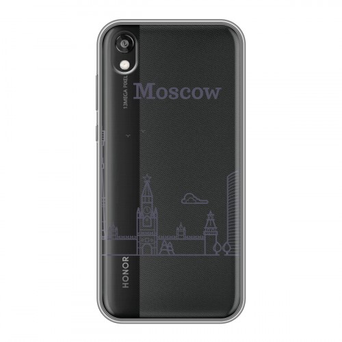 Полупрозрачный дизайнерский пластиковый чехол для Huawei Honor 8s Москва