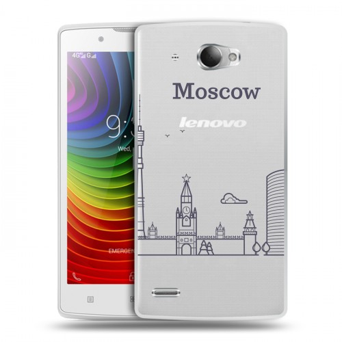 Полупрозрачный дизайнерский пластиковый чехол для Lenovo S920 Москва