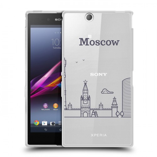 Полупрозрачный дизайнерский пластиковый чехол для Sony Xperia Z Ultra  Москва